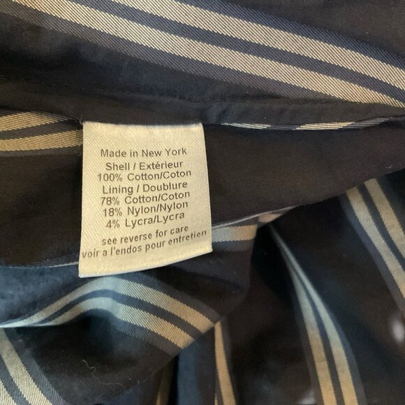 Caroline Constas Tiered High- Low Layered Dress Striped Bow Ruffle Brown Small - Picture 13 of 14